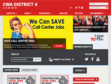 Tablet Screenshot of district4.cwa-union.org