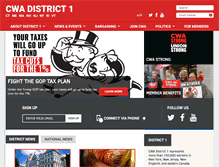 Tablet Screenshot of district1.cwa-union.org