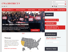 Tablet Screenshot of district9.cwa-union.org