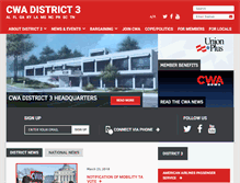 Tablet Screenshot of district3.cwa-union.org